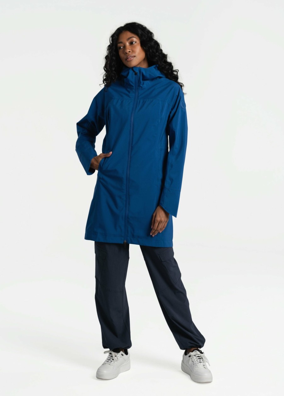 WOMEN Lole Mid-season Jackets | Element Long Rain Jacket - Limoges