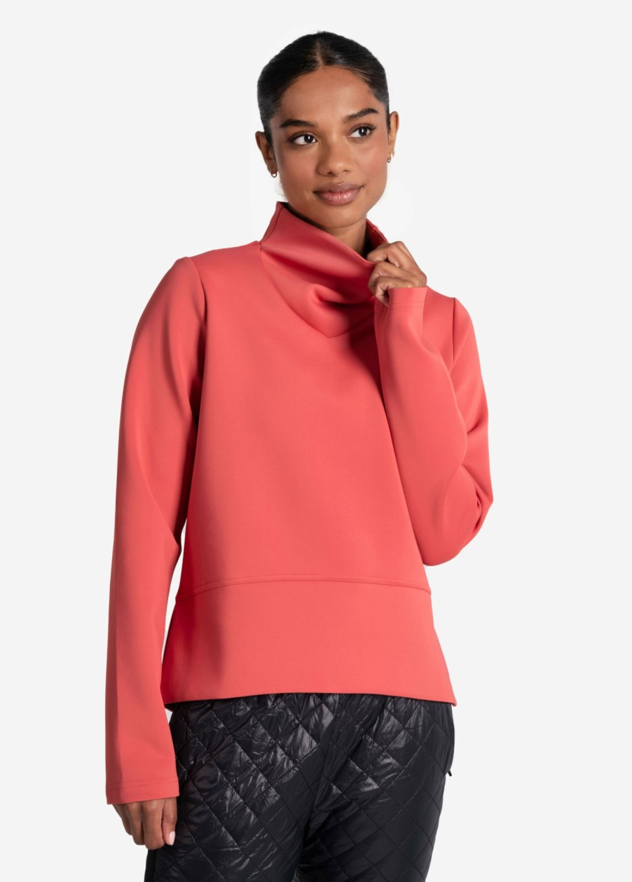 WOMEN Lole Hoodies & Sweaters | Spacer Long Sleeves - Cerise