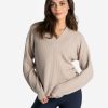 WOMEN Lole Hoodies & Sweaters | Camille V- Neck Sweater - Abalone Heather