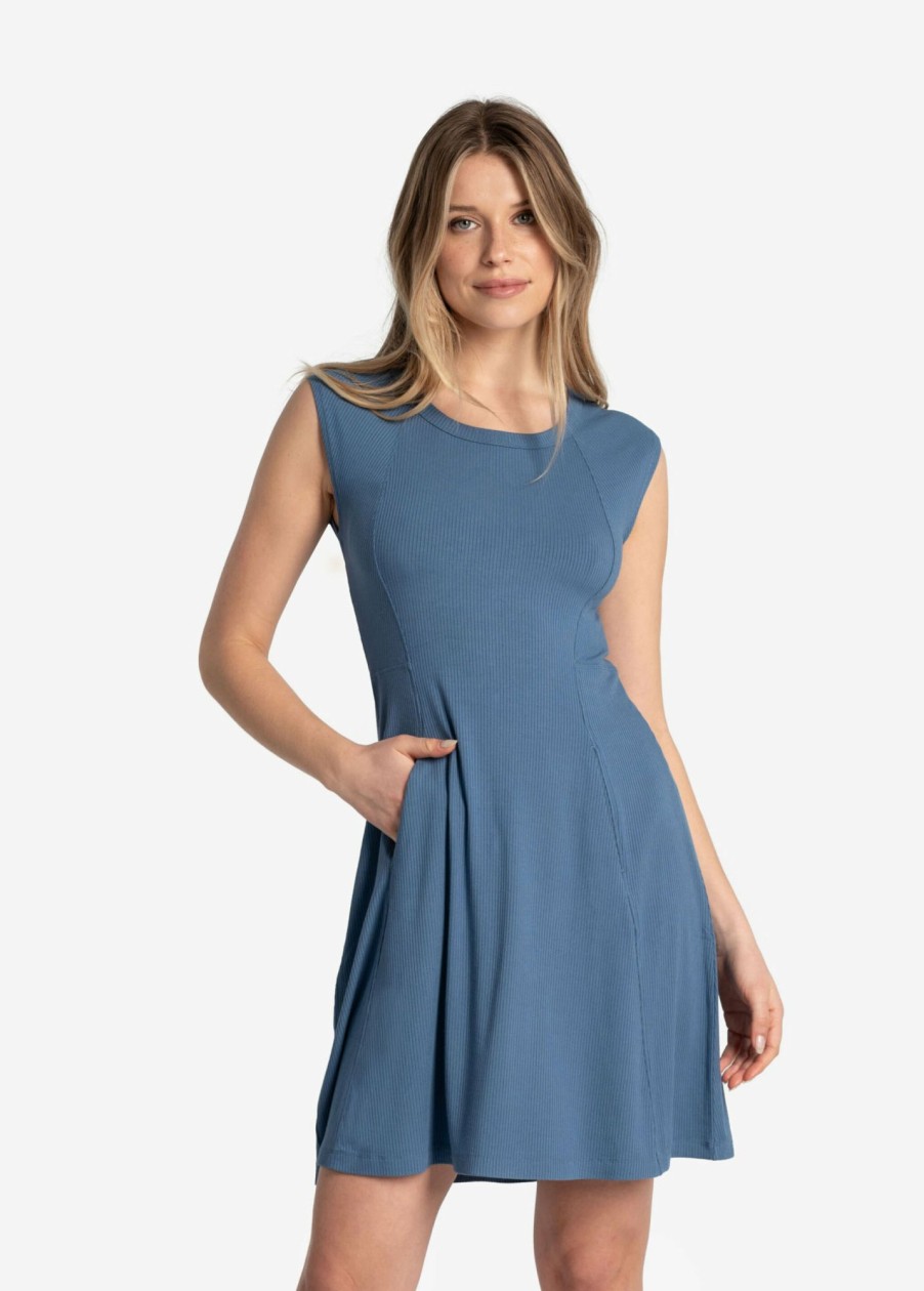 WOMEN Lole Dresses & Jumpsuits | Traverse Short Sleeve Dress - Ironstone