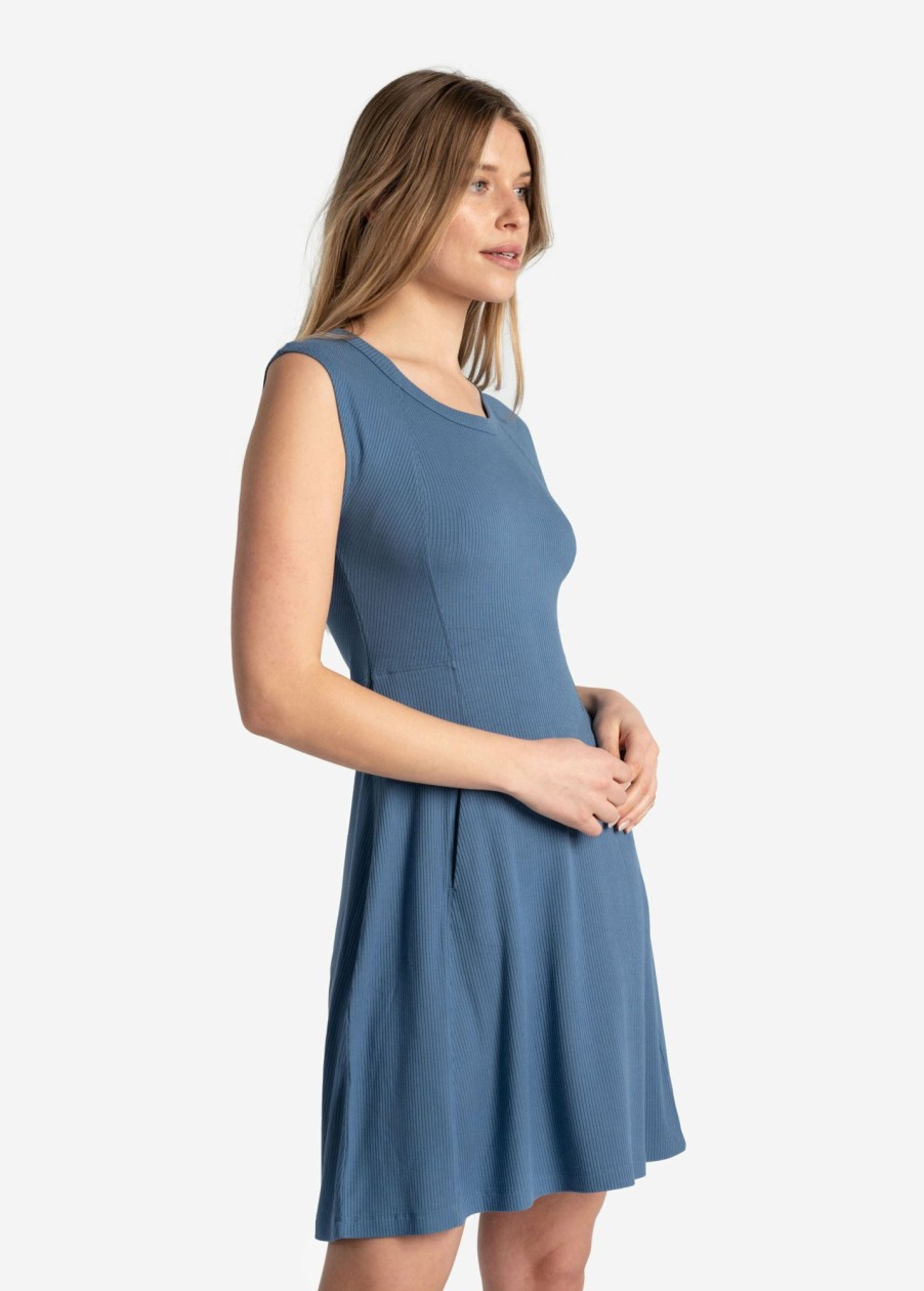 WOMEN Lole Dresses & Jumpsuits | Traverse Short Sleeve Dress - Ironstone