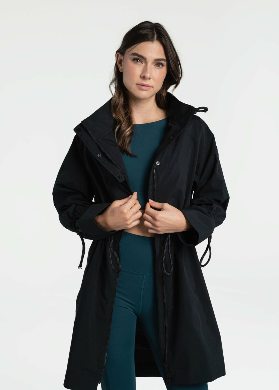 WOMEN Lole Mid-season Jackets | Piper Oversized Rain Jacket - Black