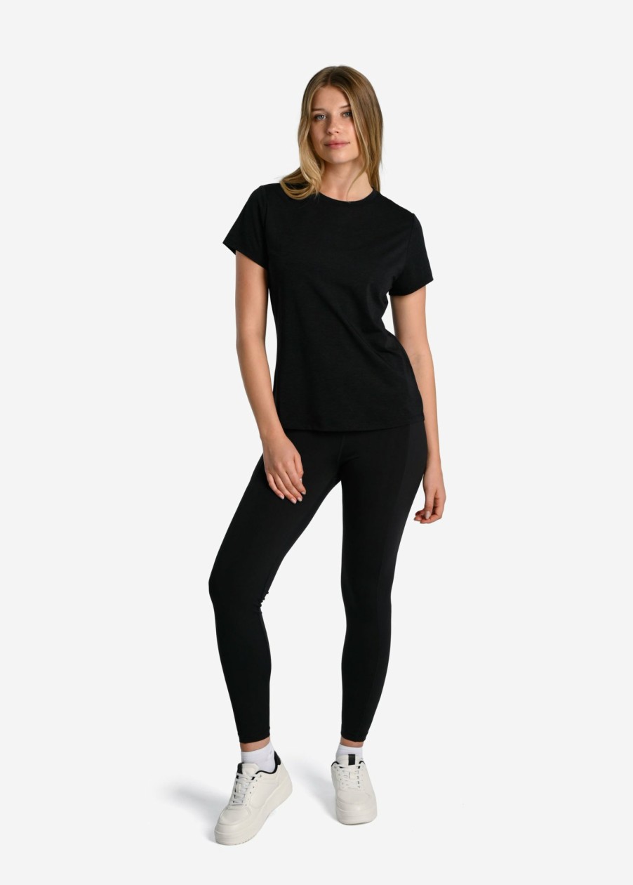 WOMEN Lole Tees & Tanks | Performance Wool Moisture- Wicking Short Sleeve - Black