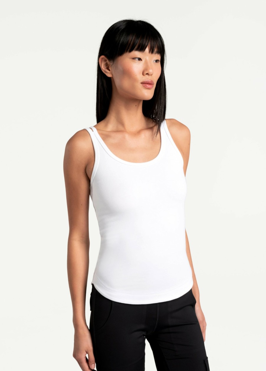 WOMEN Lole Tees & Tanks | Organic Cotton Tank Top - White