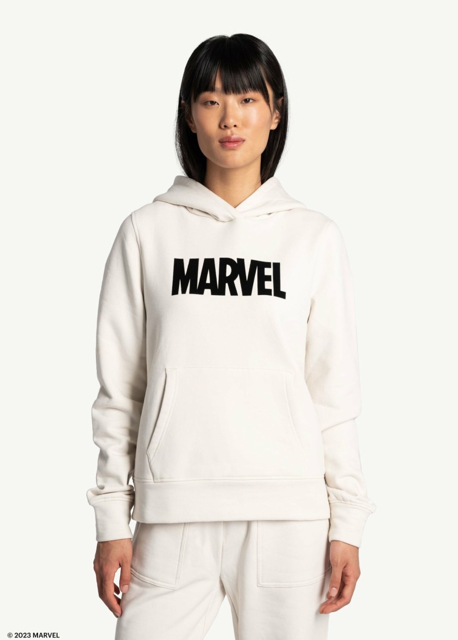 WOMEN Lole Hoodies & Sweaters | Easy Fleece Hoodie - Marvel Cream Icone