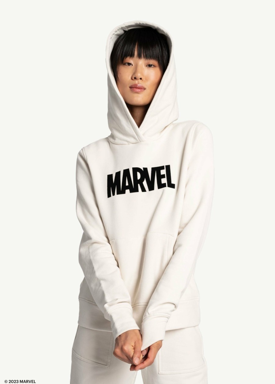 WOMEN Lole Hoodies & Sweaters | Easy Fleece Hoodie - Marvel Cream Icone