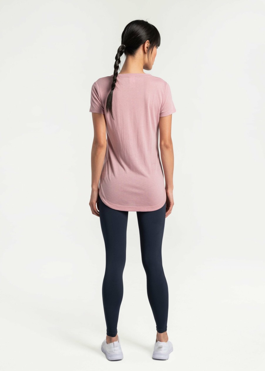 WOMEN Lole Tees & Tanks | Everyday V- Neck Short Sleeve - Foxglove