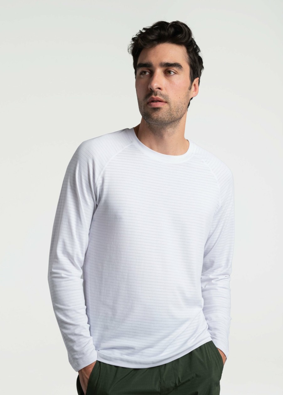 MEN Lole T-shirts & Hoodies | Jasper Long Sleeve - White