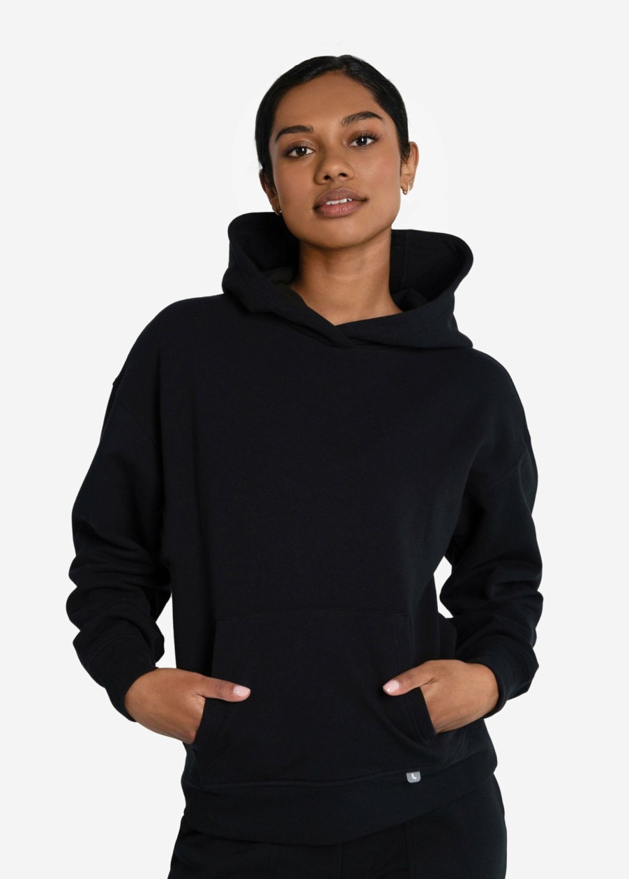 WOMEN Lole Hoodies & Sweaters | Easy Pullover Hoodie - Black