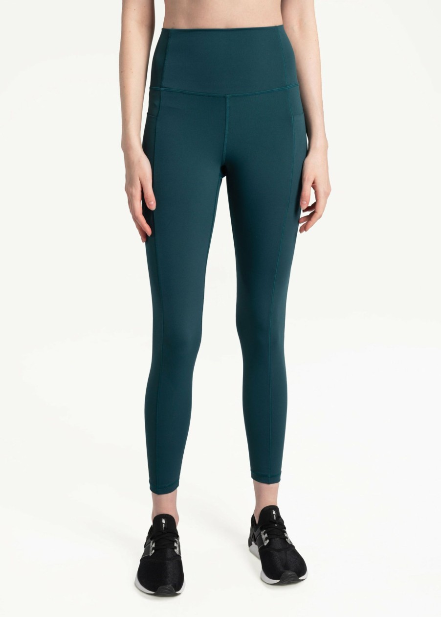 WOMEN Lole Leggings | Step Up Ankle Leggings - Emerald