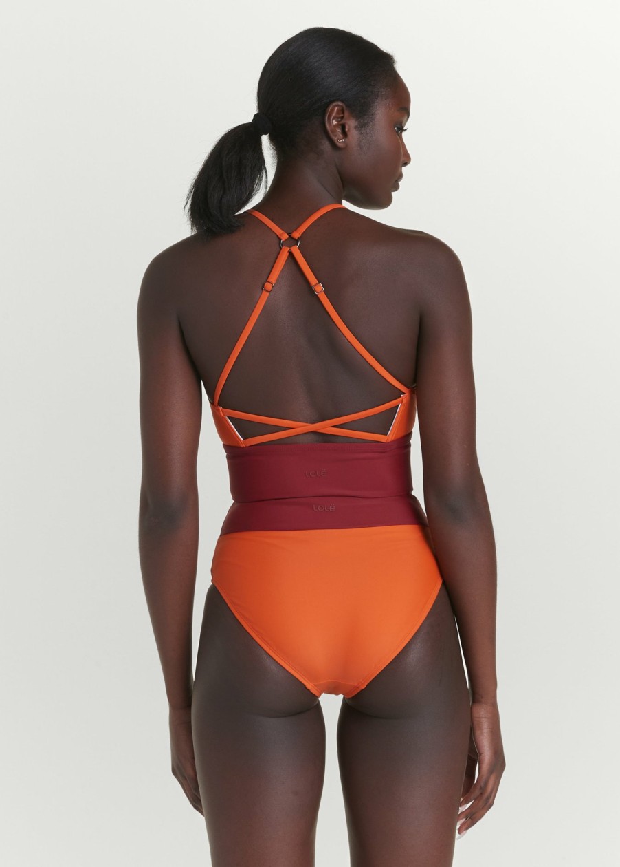 WOMEN Lole Swimwear | Mer Bikini Top - Burnt Sienna