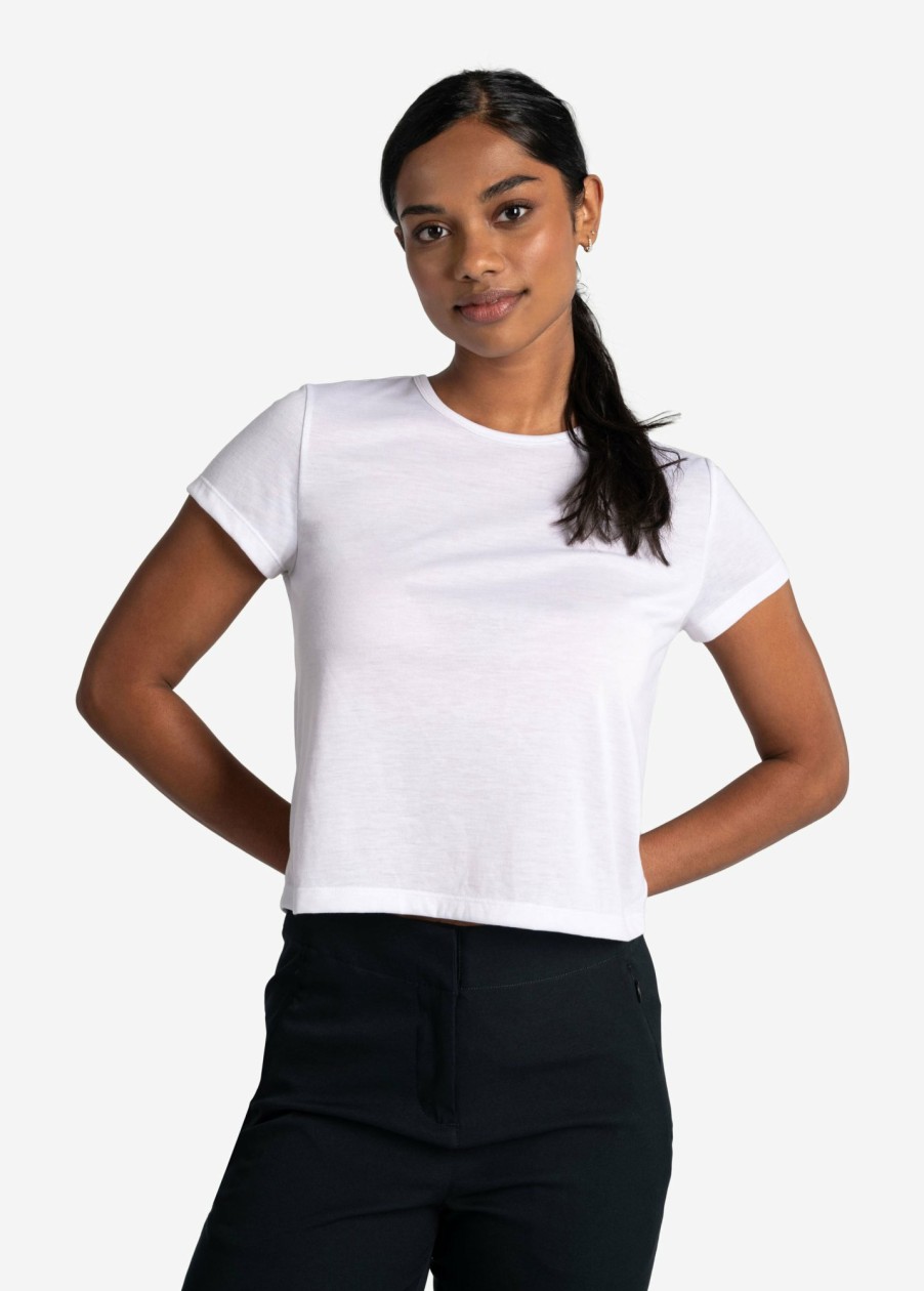 WOMEN Lole Tees & Tanks | Everyday Short Sleeve - White