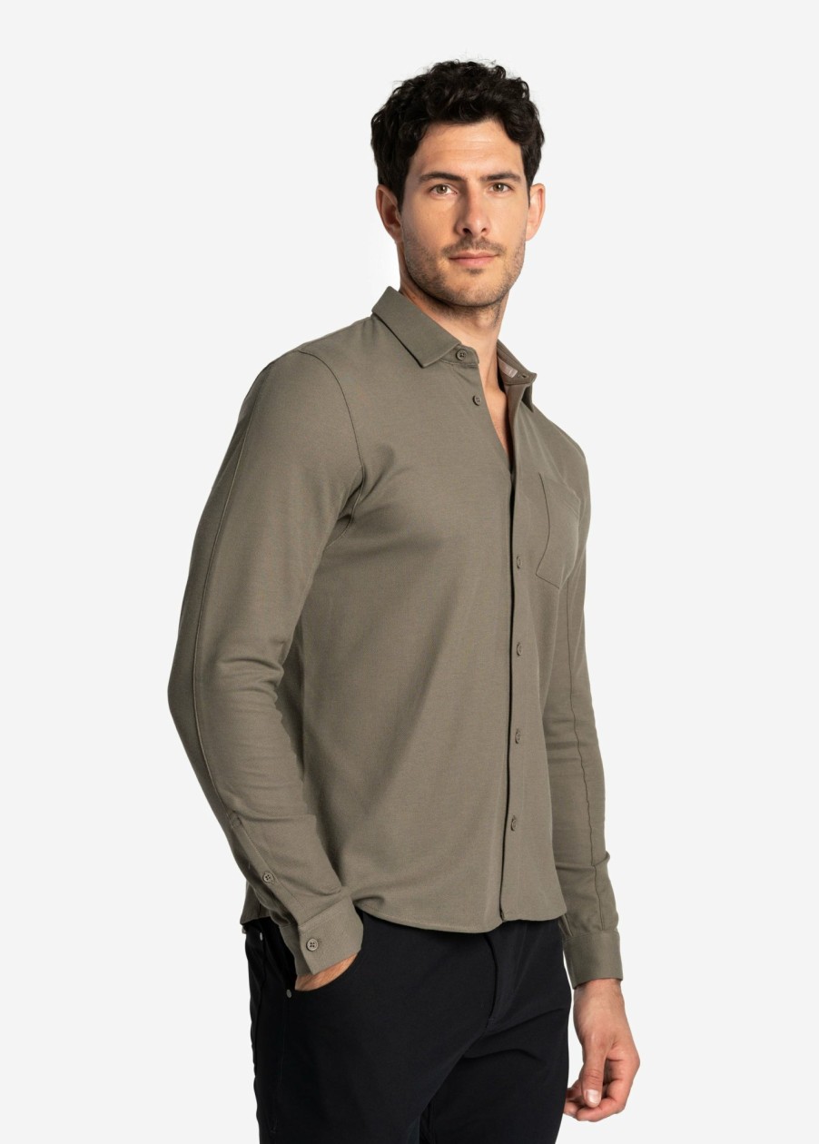 MEN Lole T-shirts & Hoodies | Colin Shirt - Desert Green