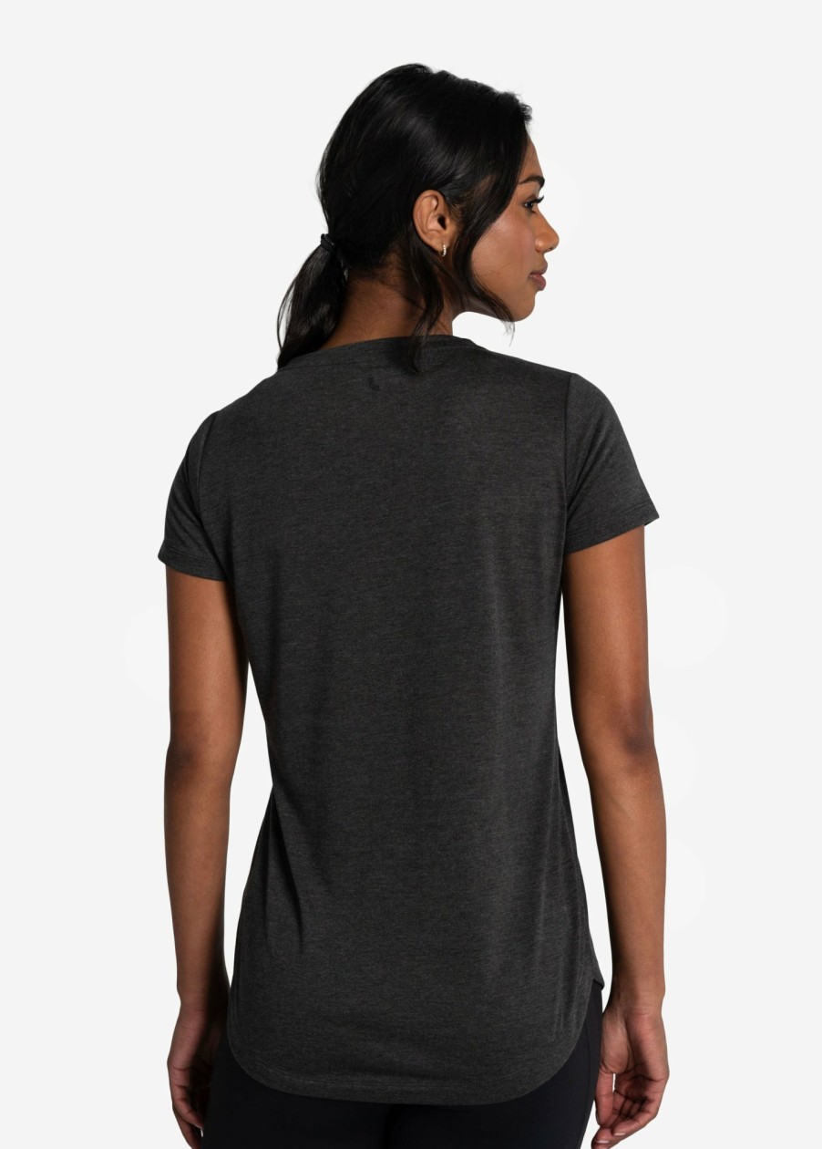 WOMEN Lole Tees & Tanks | Everyday V- Neck Short Sleeve - Black