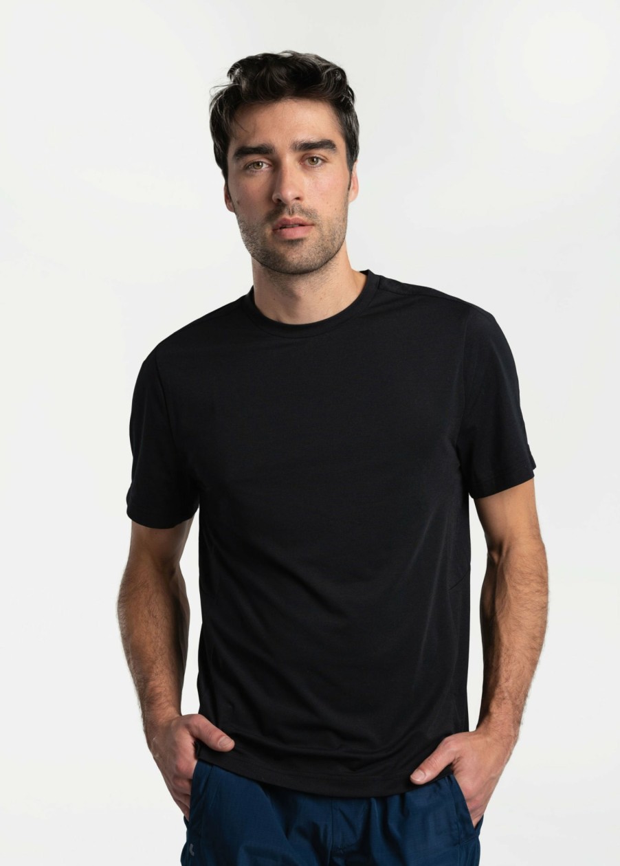 MEN Lole T-shirts & Hoodies | Performance Wool Short Sleeve - Black