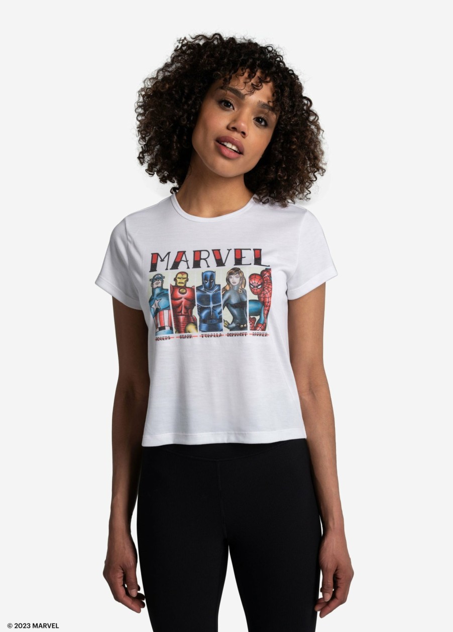 WOMEN Lole Tees & Tanks | Everyday Short Sleeve - Avengers White Vintage