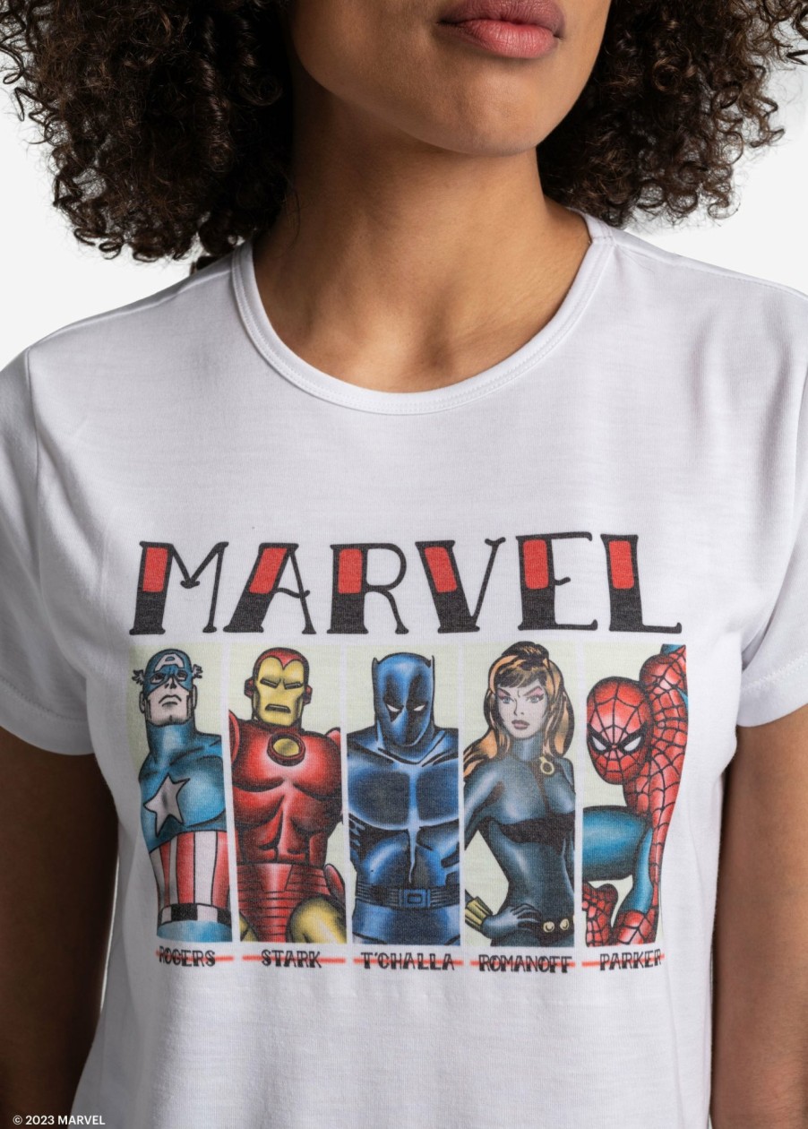 WOMEN Lole Tees & Tanks | Everyday Short Sleeve - Avengers White Vintage