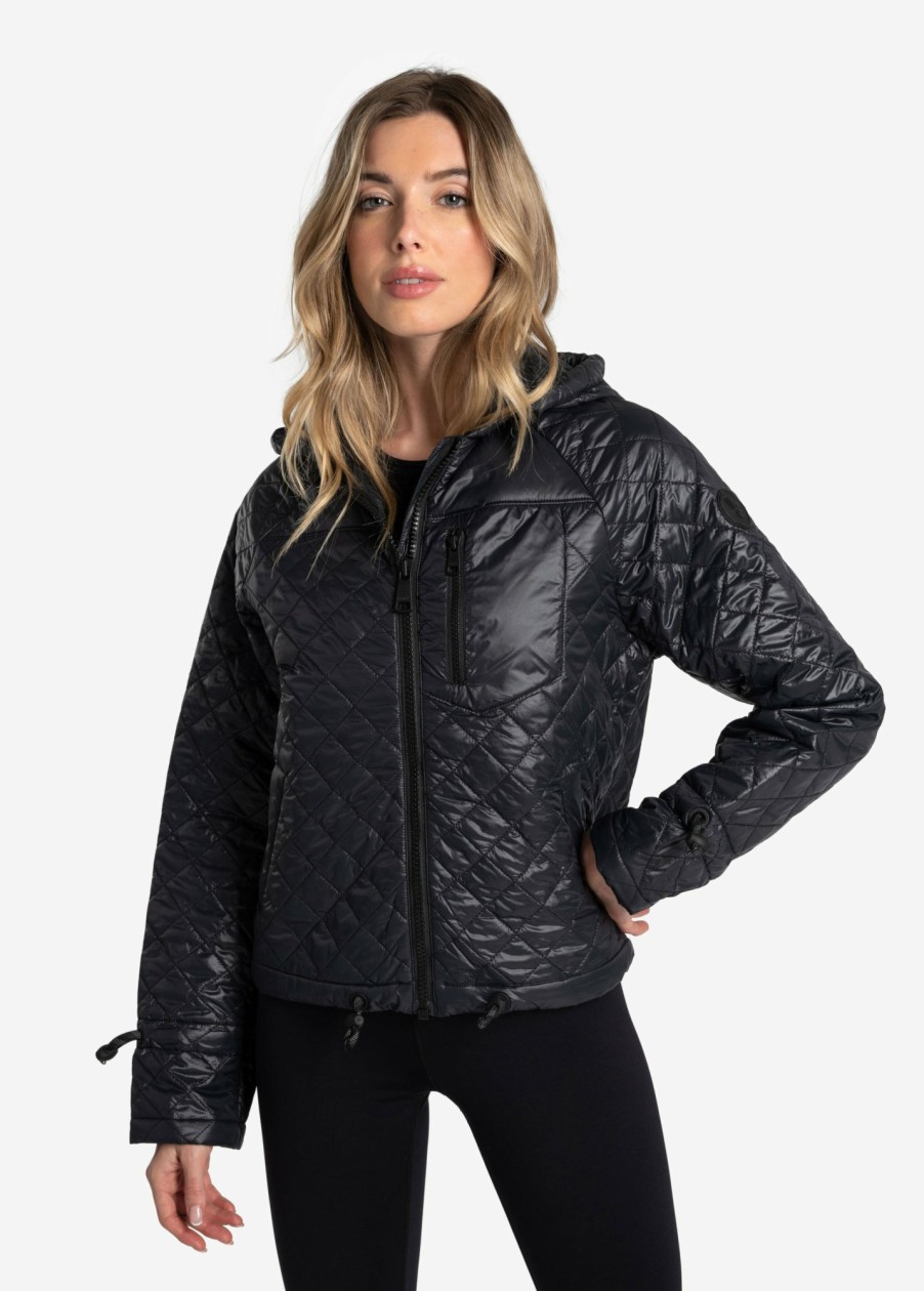 WOMEN Lole Mid-season Jackets | Maria Insulated Quilted Jacket - Black