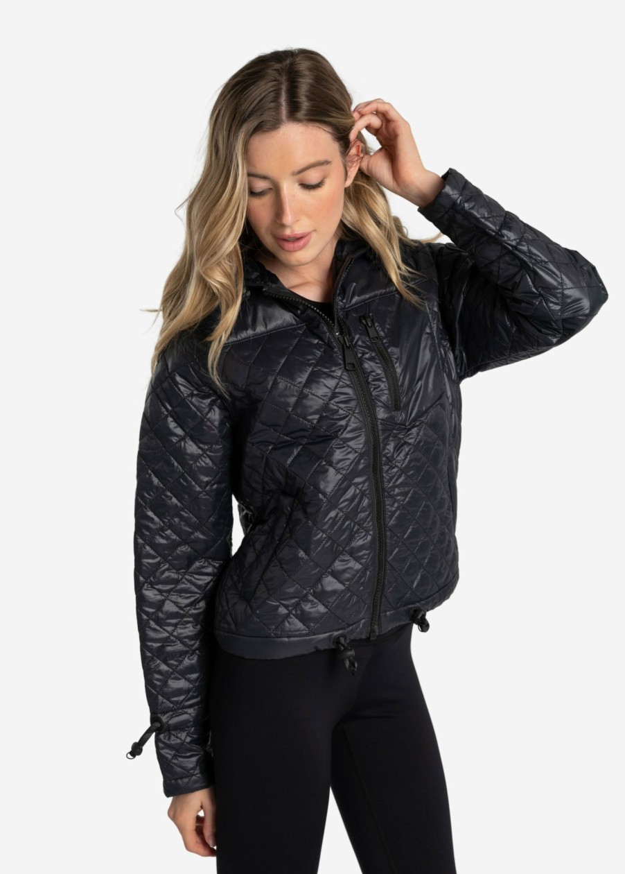 WOMEN Lole Mid-season Jackets | Maria Insulated Quilted Jacket - Black