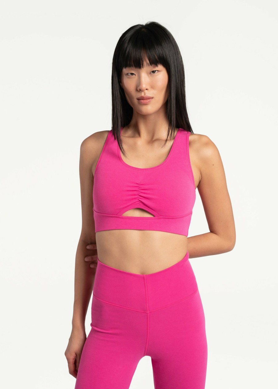 WOMEN Lole Sports Bras | Organic Cotton Bra - Rhubarb