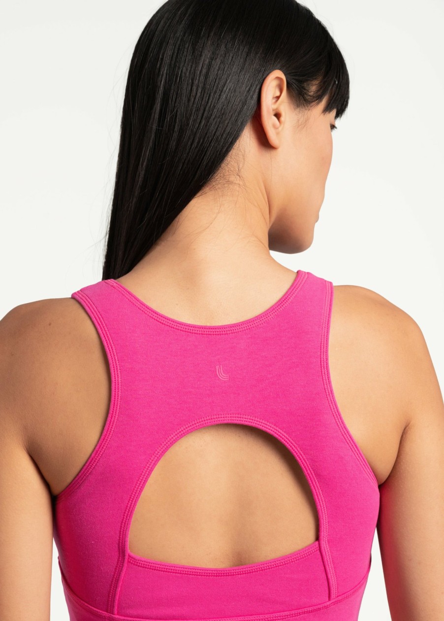 WOMEN Lole Sports Bras | Organic Cotton Bra - Rhubarb