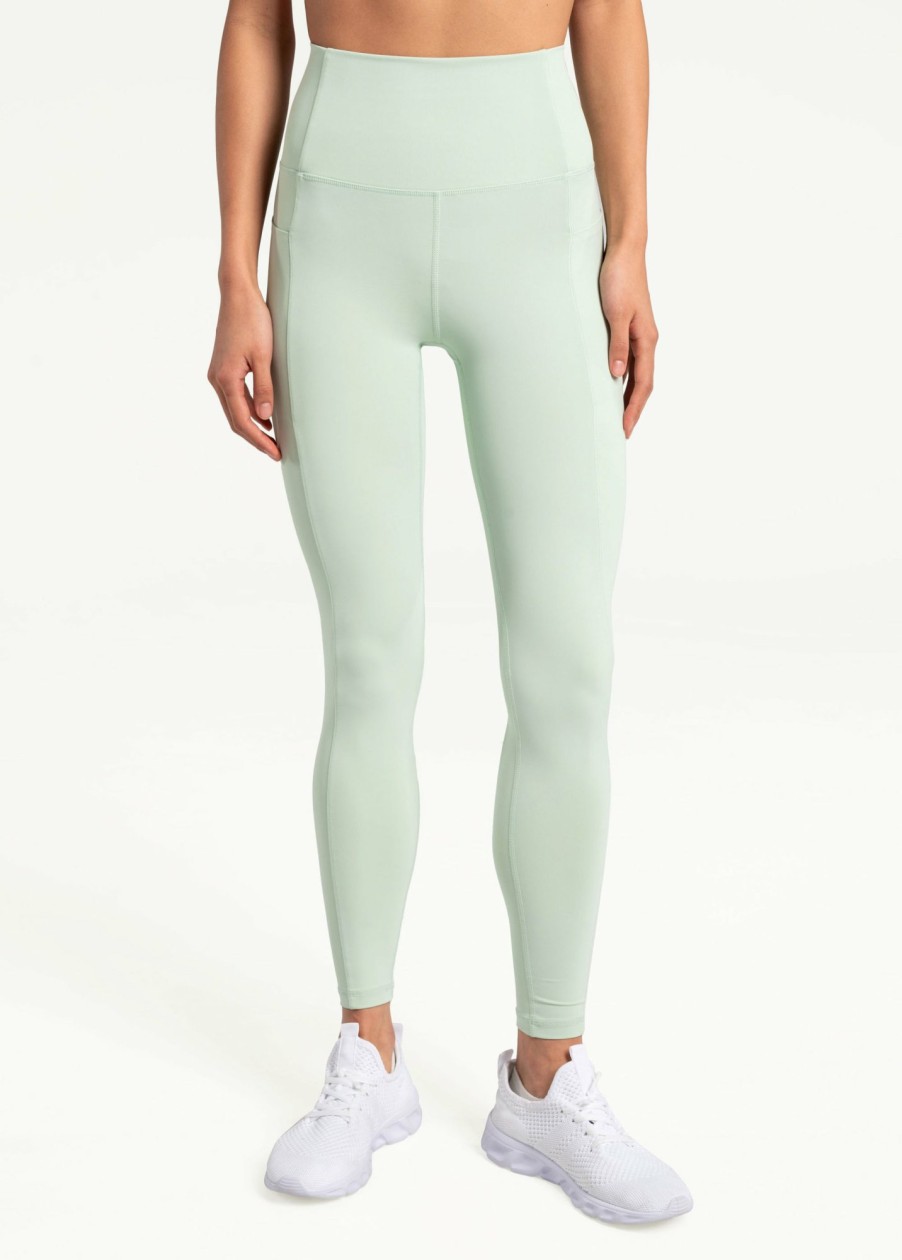 WOMEN Lole Leggings | Step Up Ankle Leggings - Nebula Green